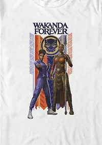 Big & Tall Wakanda Forever Duo Banner Graphic T-Shirt