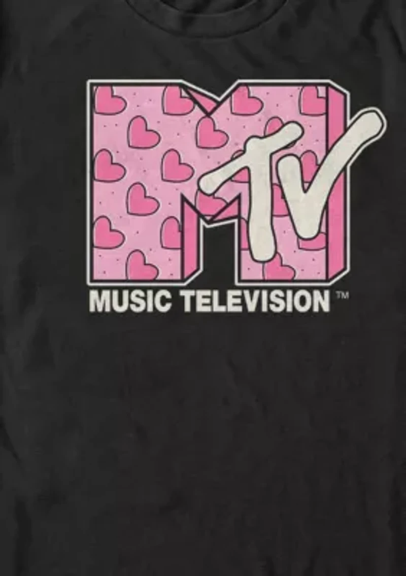 Big & Tall Mtv Heart Diagonal Graphic T-Shirt