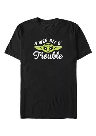 Big & Tall Yoda Face Trouble Graphic T-Shirt