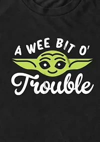 Big & Tall Yoda Face Trouble Graphic T-Shirt