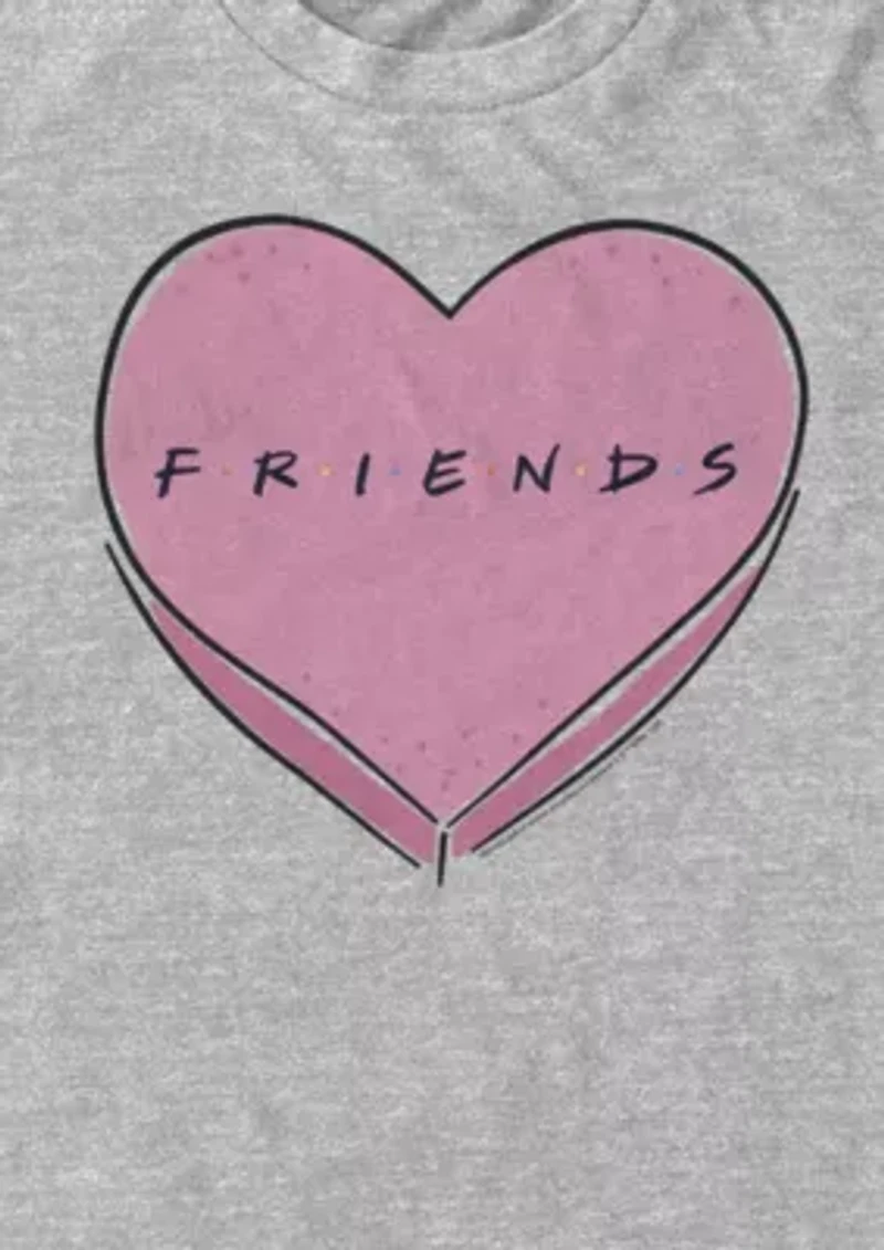 Big & Tall Friends Candy Heart Graphic T-Shirt