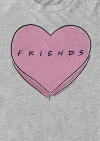 Big & Tall Friends Candy Heart Graphic T-Shirt