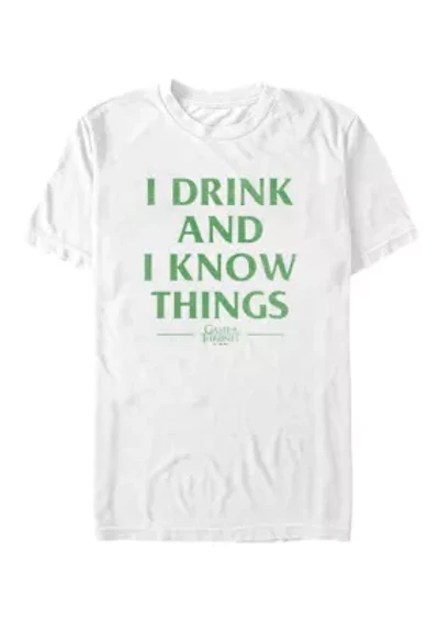 Big & Tall I Know Things Graphic T-Shirt