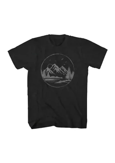 Mountain Landscape Short Sleeve Graphic T-Shirt