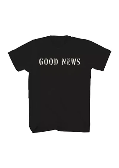 Short Sleeve Good News Graphic T-Shirt