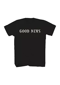 Short Sleeve Good News Graphic T-Shirt