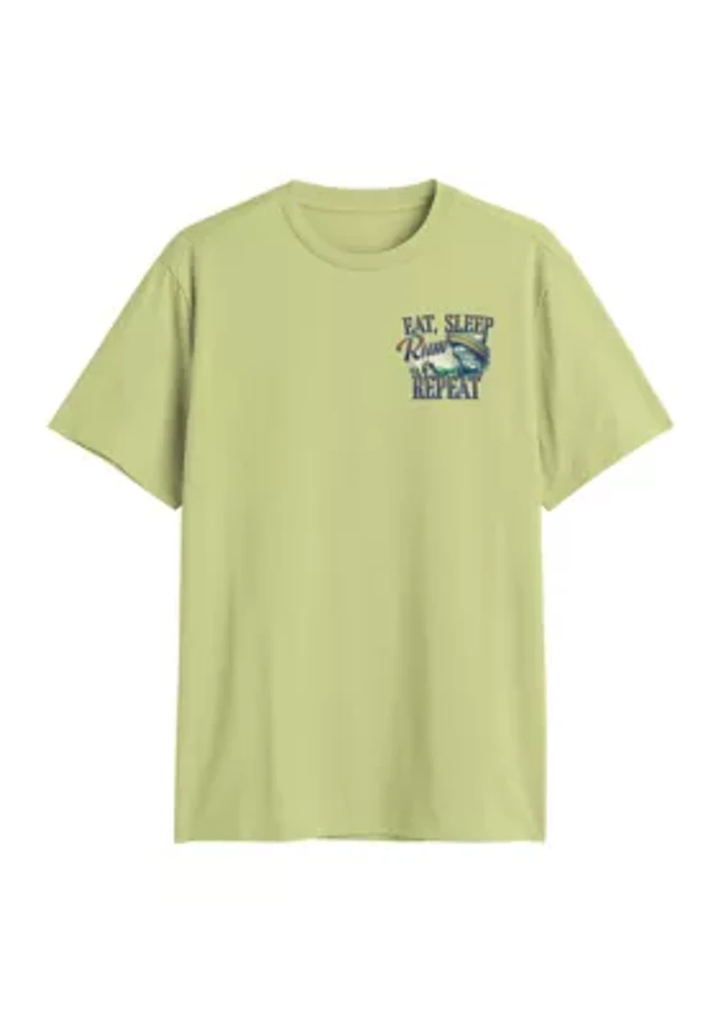 Eat Sleep Rum Repeat Short Sleeve Graphic T-Shirt