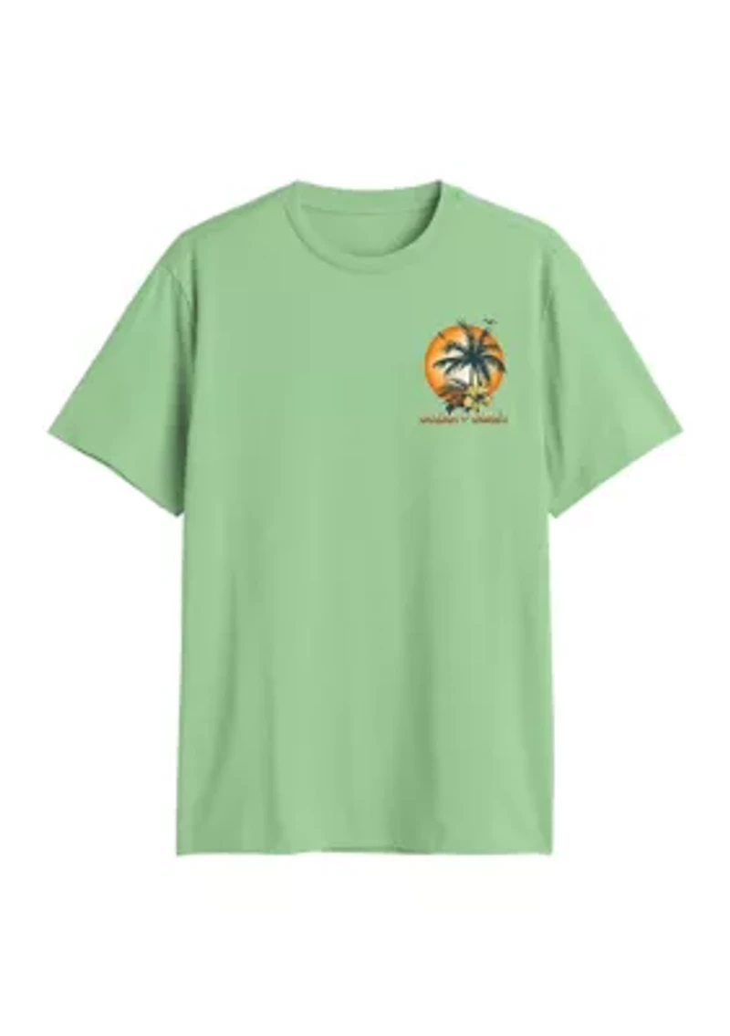 Short Sleeve Tropical Merlin Graphic T-Shirt
