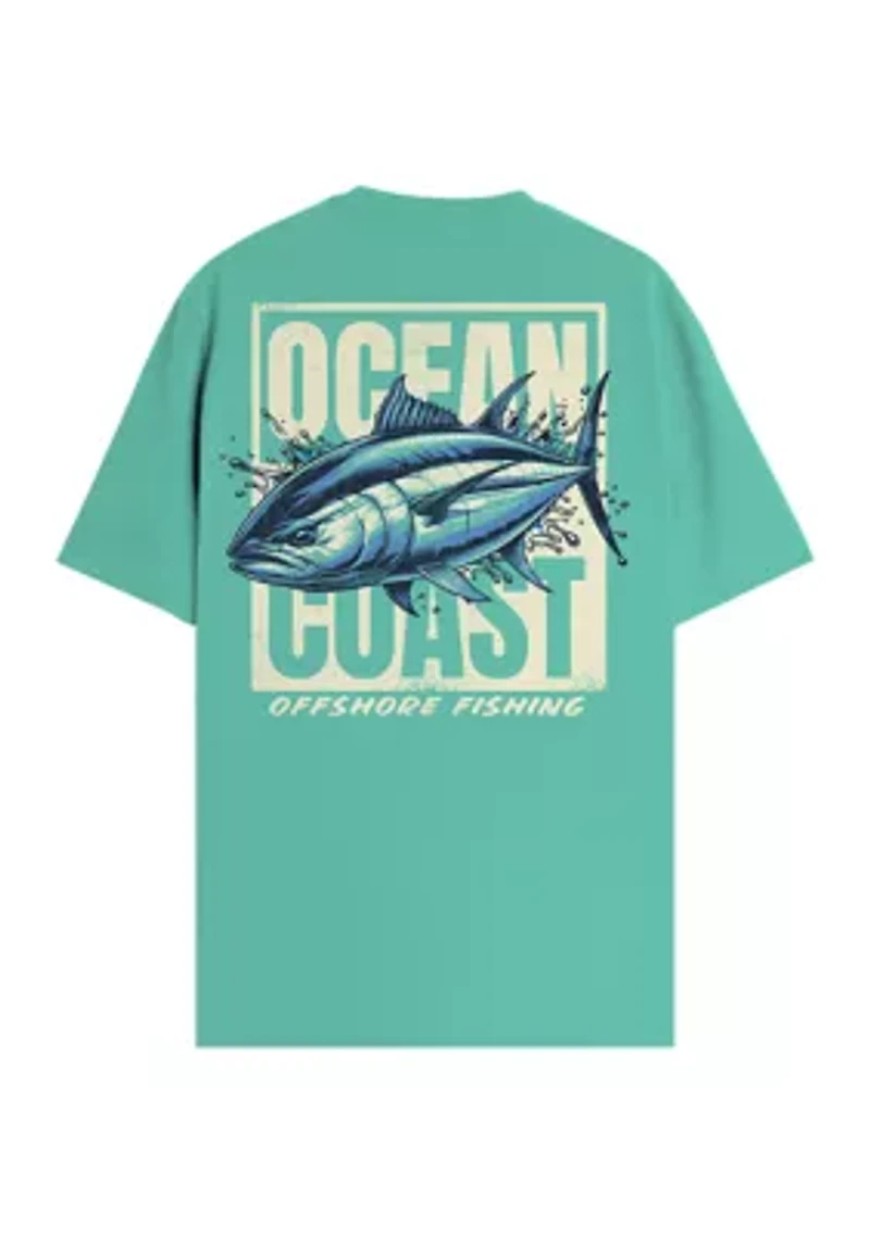 Short Sleeve Offshore Fishing Graphic T-Shirt