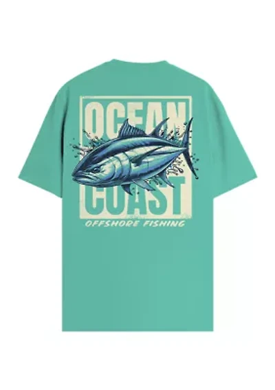 Short Sleeve Offshore Fishing Graphic T-Shirt
