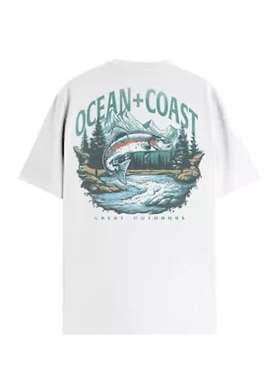 Short Sleeve Mountain Trout Graphic T-Shirt