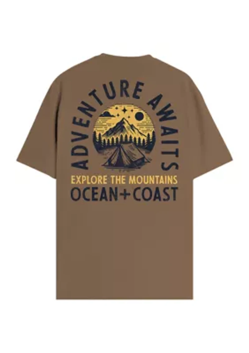 Short Sleeve Adventure Awaits Graphic T-Shirt