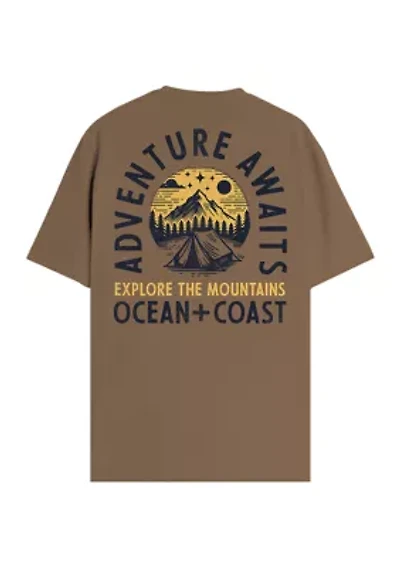 Short Sleeve Adventure Awaits Graphic T-Shirt