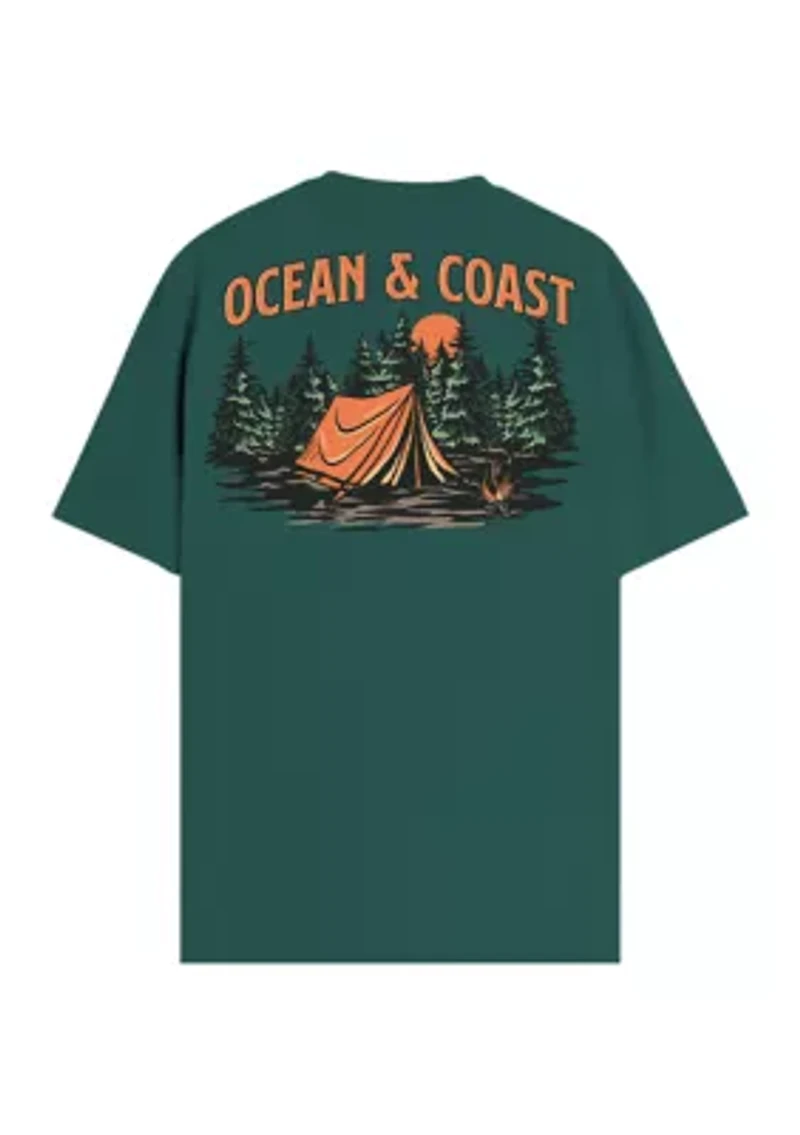Short Sleeve Camping Graphic T-Shirt