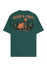 Short Sleeve Camping Graphic T-Shirt