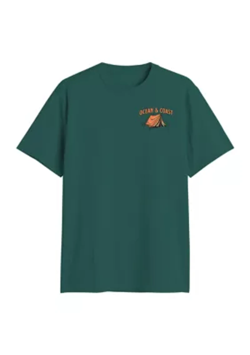 Short Sleeve Camping Graphic T-Shirt