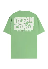Short Sleeve Groovy Marlin Graphic T-Shirt