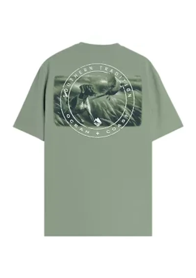 Short Sleeve Dog Flush Graphic T-Shirt