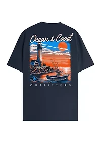 Short Sleeve Lighthouse Graphic T-Shirt