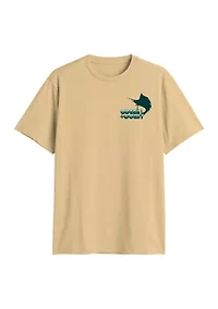 Short Sleeve Trippy Fish Graphic T-Shirt