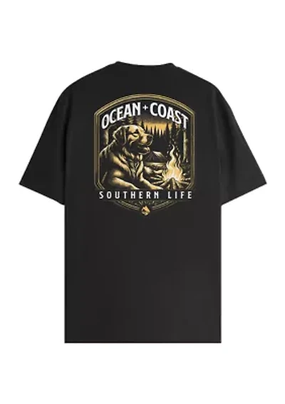 Short Sleeve Dog Southern Life Graphic T-Shirt