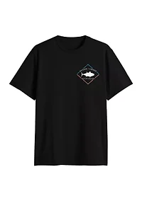 Short Sleeve Shut Up and Fish Graphic T-Shirt