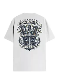 Short Sleeve Bottoms Up Graphic T-Shirt