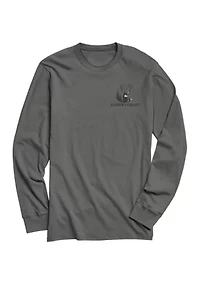 Camping Dog Long Sleeve Graphic T-Shirt