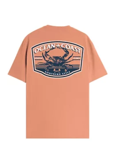 Short Sleeve Crab Graphic T-Shirt