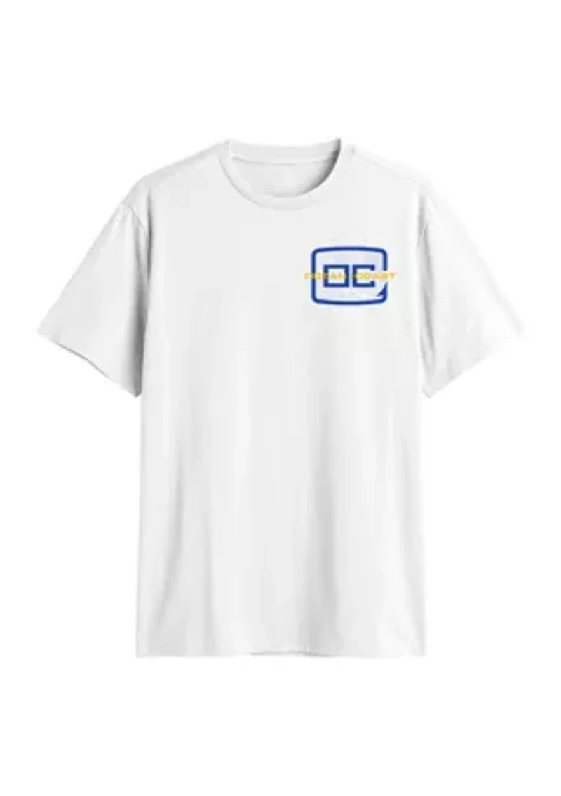 Short Sleeve Fish Logo Graphic T-Shirt