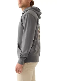 Men's Americana Deer Graphic Hoodie