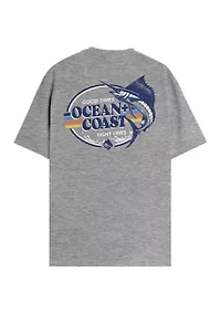 Short Sleeve Tight Lines Graphic T-Shirt
