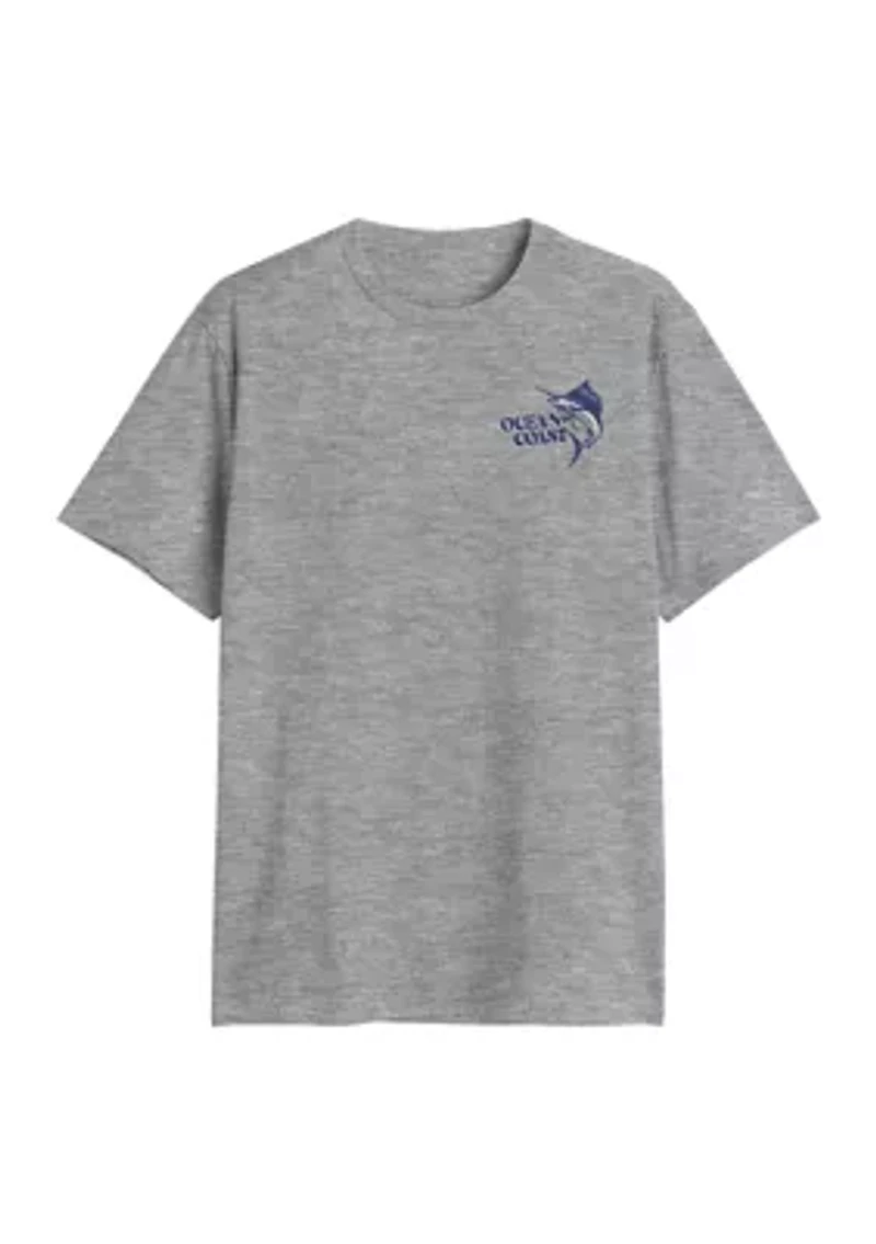 Short Sleeve Tight Lines Graphic T-Shirt