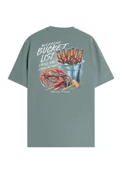Short Sleeve Bucket List Graphic T-Shirt