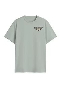 Camo Boat Short Sleeve Graphic T-Shirt