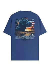 Short Sleeve American Marsh Graphic T-Shirt