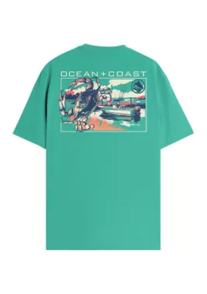 Men's Crab Fishing Graphic T-Shirt