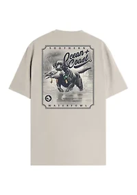 Happy Dog Short Sleeve Graphic T-Shirt