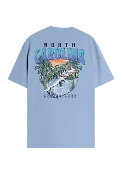 North Carolina Fishing Graphic T-Shirt