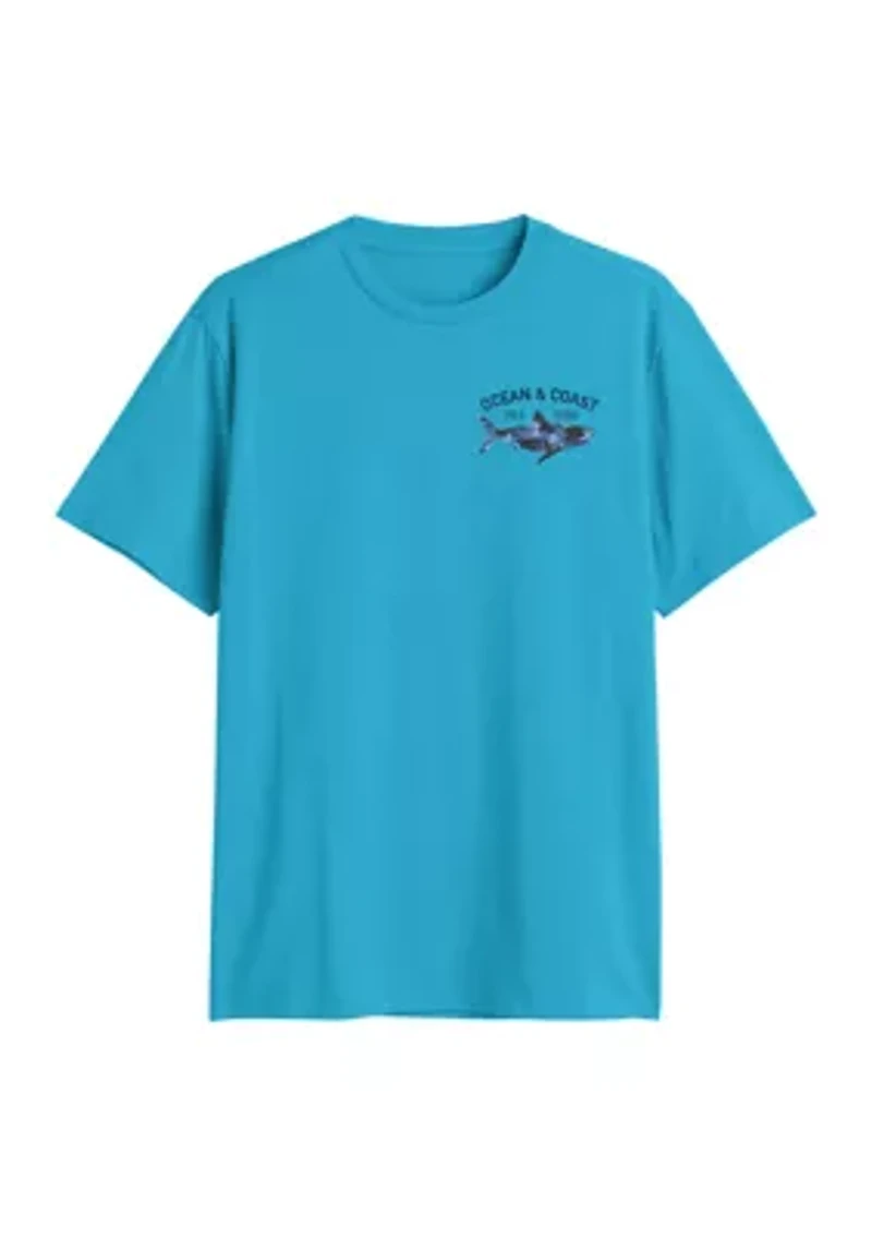 Men's Short Sleeve Shark Graphic T-Shirt