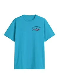 Men's Short Sleeve Shark Graphic T-Shirt