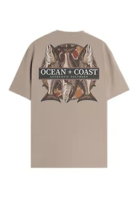 Men's Short Sleeve Camo Redfish Graphic T-Shirt