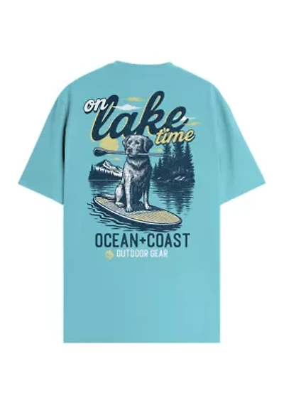 Men's Short Sleeve On Lake Time Graphic T-Shirt