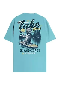 Men's Short Sleeve On Lake Time Graphic T-Shirt