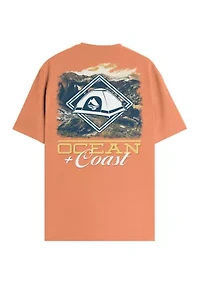 Men's Short Sleeve Camping Badge T-Shirt