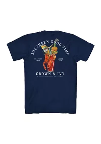 Short Sleeve Southern Good Time Graphic T-Shirt