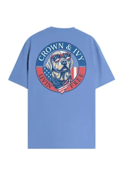 Americana Dog Graphic T-Shirt