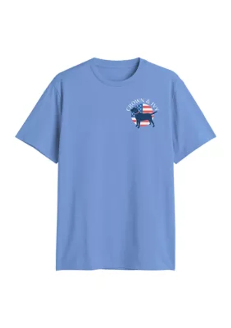 Americana Dog Graphic T-Shirt