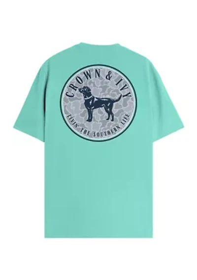 Camo Dog Graphic T-Shirt