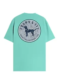 Camo Dog Graphic T-Shirt